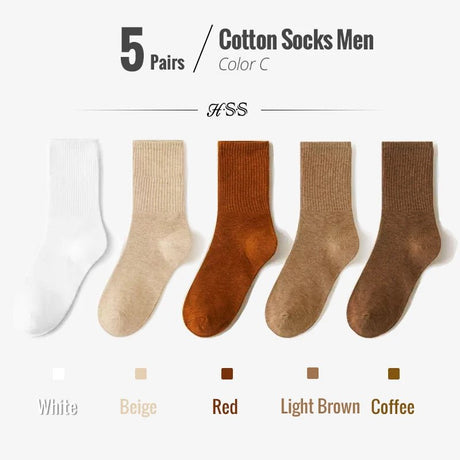 Men’s Combed Cotton Dress Socks (5/10 Pairs) | Men's Socks & Hosiery by Anwer Fancy | Worldwide Shipping