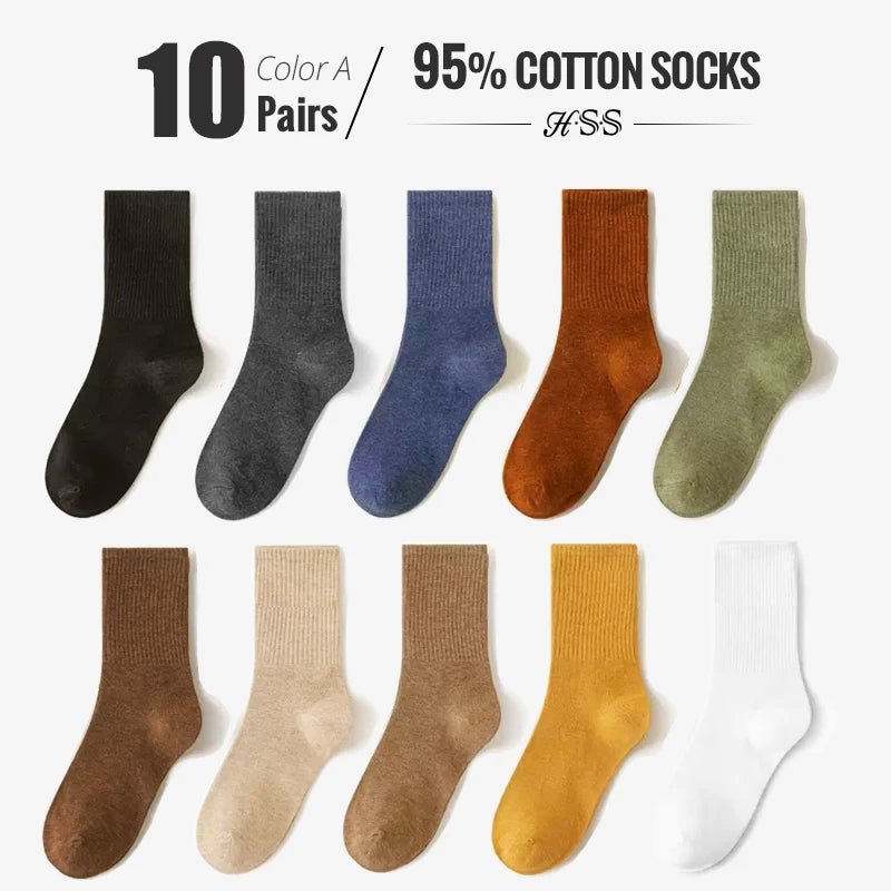 Men’s Combed Cotton Dress Socks (5/10 Pairs) | Men's Socks & Hosiery by Anwer Fancy | Worldwide Shipping