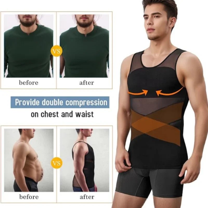 Men’s Compression Shaper Tank Top | by Anwer Fancy | Worldwide Shipping