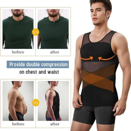 Men’s Compression Shaper Tank Top | by Anwer Fancy | Worldwide Shipping