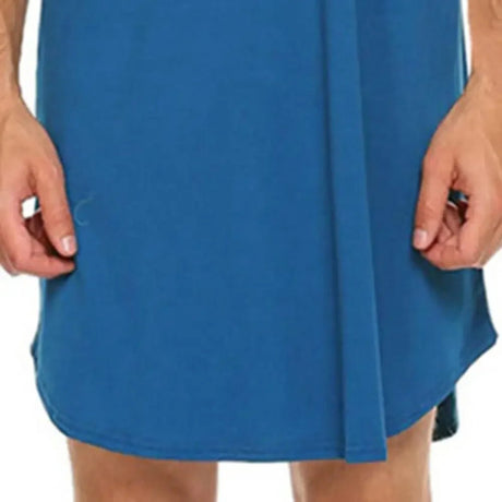 Men’s Contrast Sleep Shirt Robe | Men's Loungewear by Anwer Fancy | Worldwide Shipping