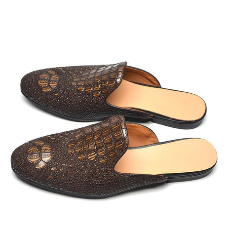Men’s Crocodile Leather Mules | Men's Mules & Clogs by Anwer Fancy | Worldwide Shipping