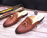 Men’s Designer Leather Mules | Men's Mules & Clogs by Anwer Fancy | Worldwide Shipping