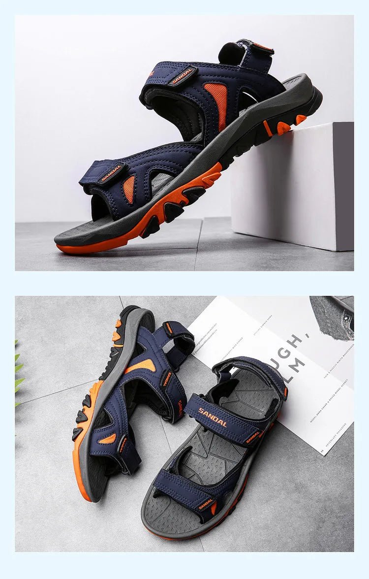 Men’s Genuine Leather Beach Sandals | by Anwer Fancy | Worldwide Shipping