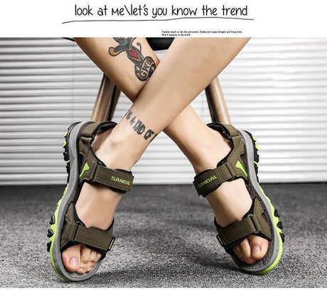 Men’s Genuine Leather Beach Sandals | by Anwer Fancy | Worldwide Shipping