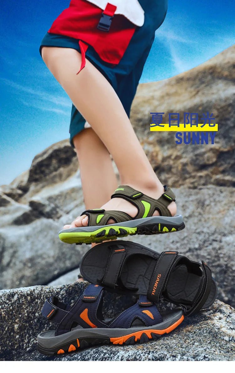 Men’s Genuine Leather Beach Sandals | by Anwer Fancy | Worldwide Shipping