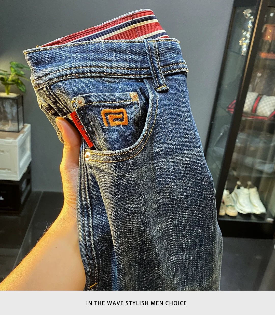 Men’s High - End Slim Denim Jeans | Men's Jeans by Anwer Fancy | Worldwide Shipping