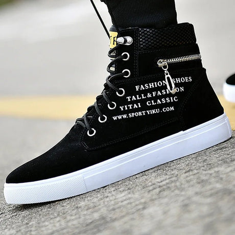 Men’s High - Top Leather Skate Shoes | by Anwer Fancy | Worldwide Shipping