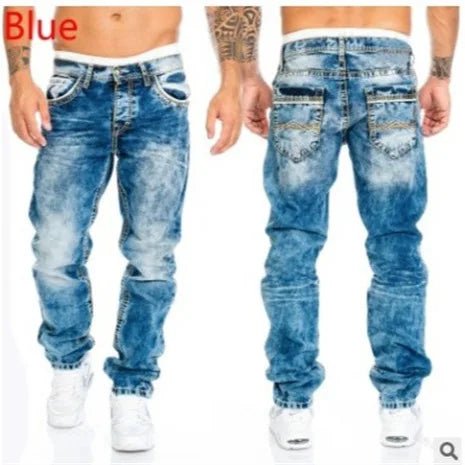 Men’s Hip - Hop Straight Stitch Jeans | Men's Jeans by Anwer Fancy | Worldwide Shipping