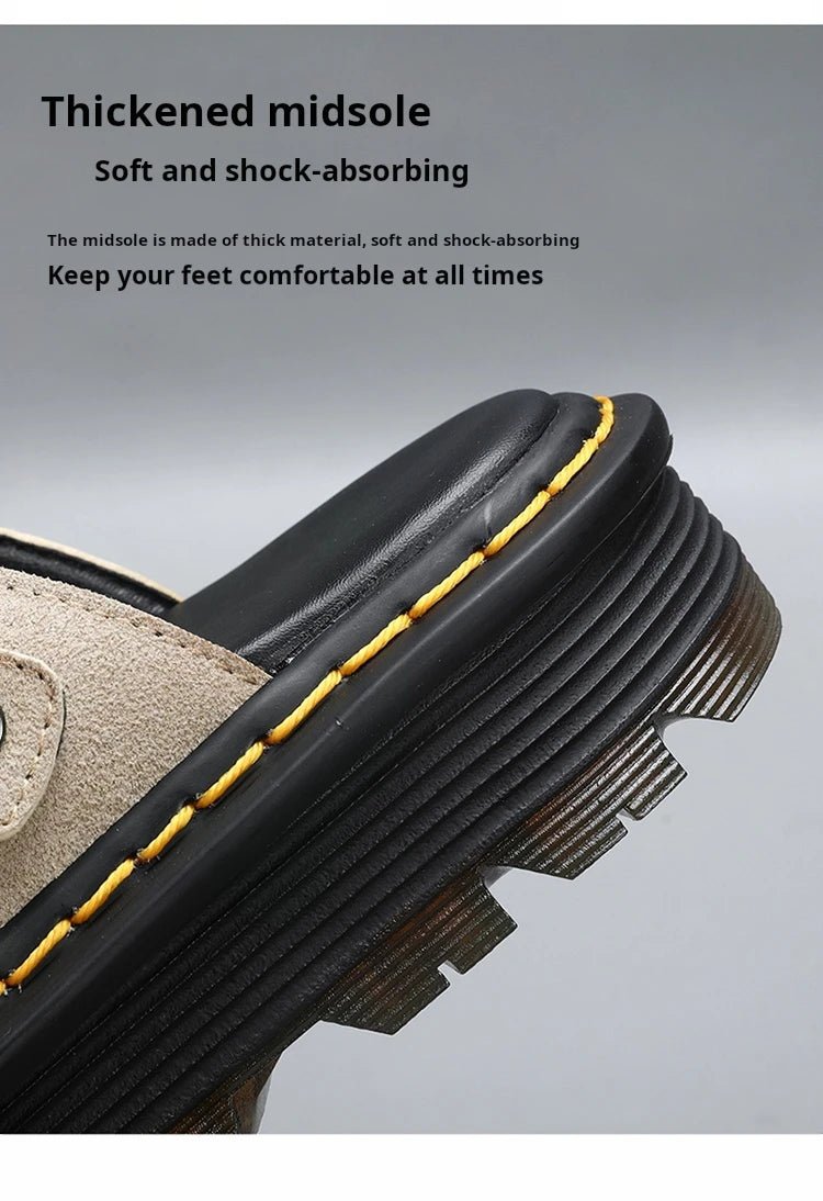 Men’s Leather Casual Beach Slippers | by Anwer Fancy | Worldwide Shipping