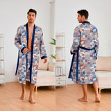 Men’s Leopard Satin Bathrobe Set | Men's Loungewear by Anwer Fancy | Worldwide Shipping