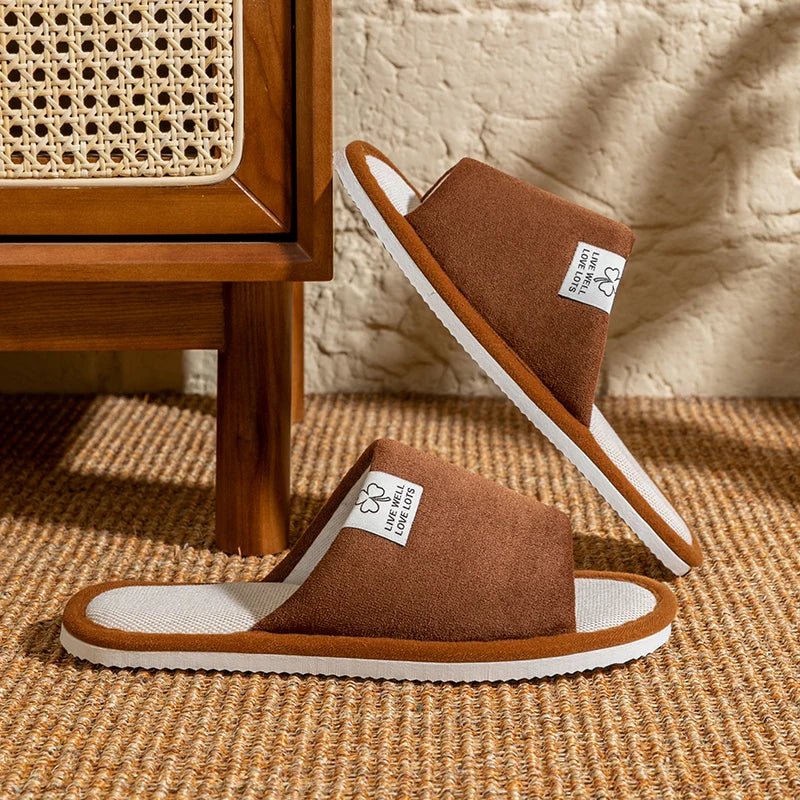 Men’s Linen Non - Slip Home Slippers | by Anwer Fancy | Worldwide Shipping