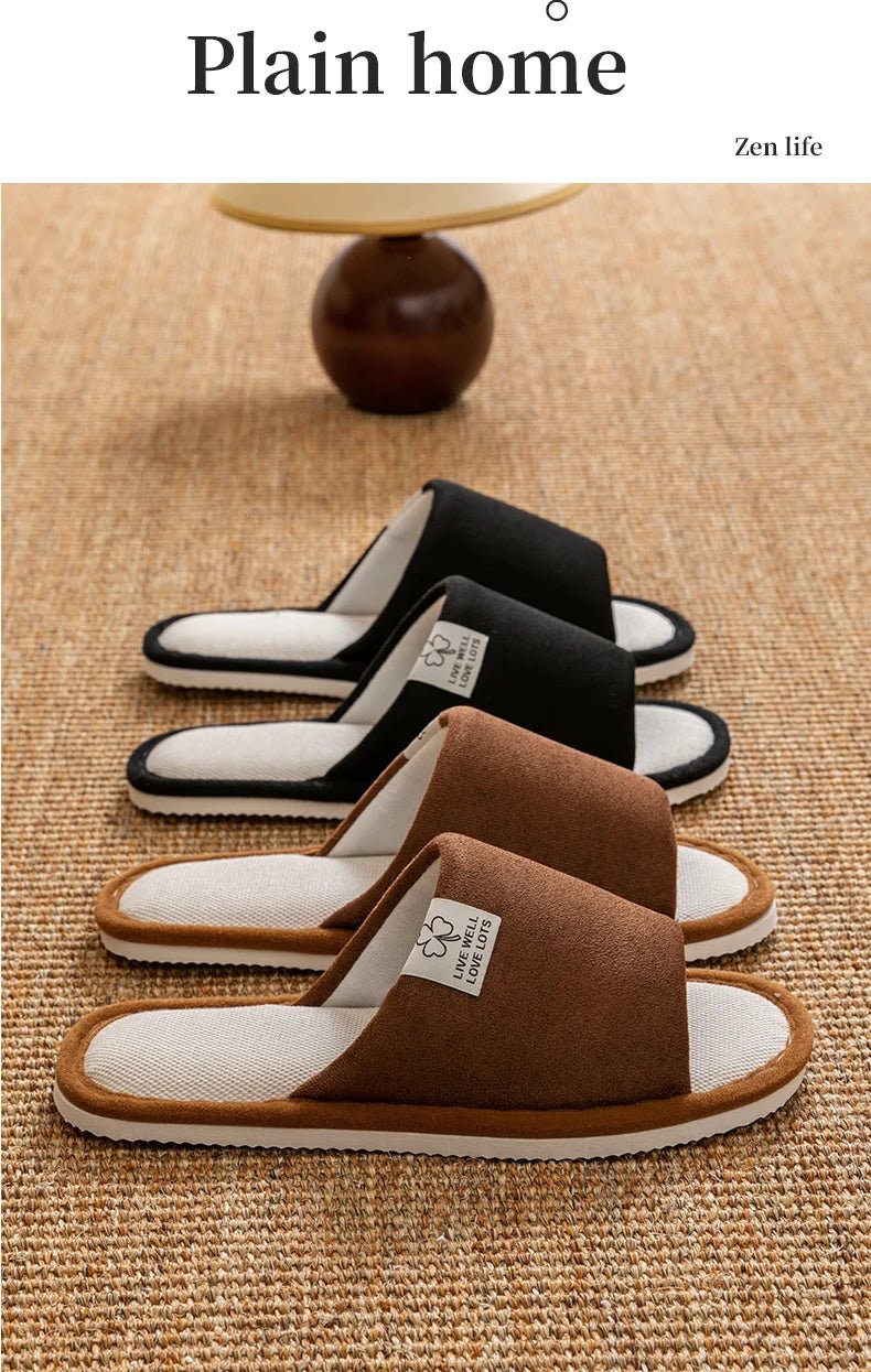 Men’s Linen Non - Slip Home Slippers | by Anwer Fancy | Worldwide Shipping
