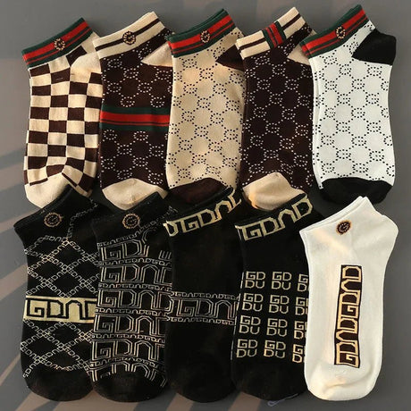 Men’s Low - Cut Breathable Daily Socks (5/10 Pcs) | Men's Socks & Hosiery by Anwer Fancy | Worldwide Shipping