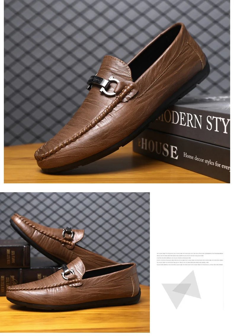 Men’s Luxury Business Leather Loafers | Men's Loafers & Slip - Ons by Anwer Fancy | Worldwide Shipping