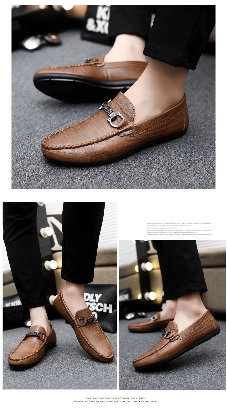 Men’s Luxury Business Leather Loafers | Men's Loafers & Slip - Ons by Anwer Fancy | Worldwide Shipping