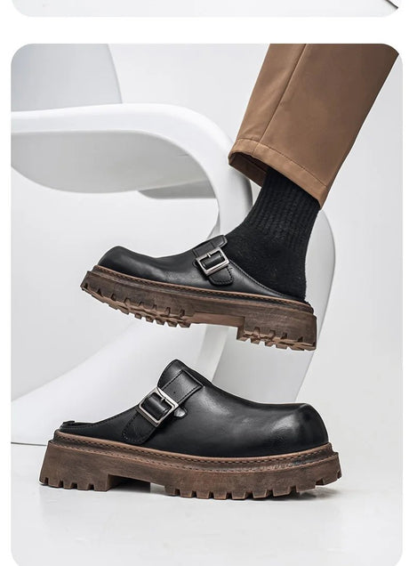 Men’s Outdoor Leather Mules | Men's Mules & Clogs by Anwer Fancy | Worldwide Shipping