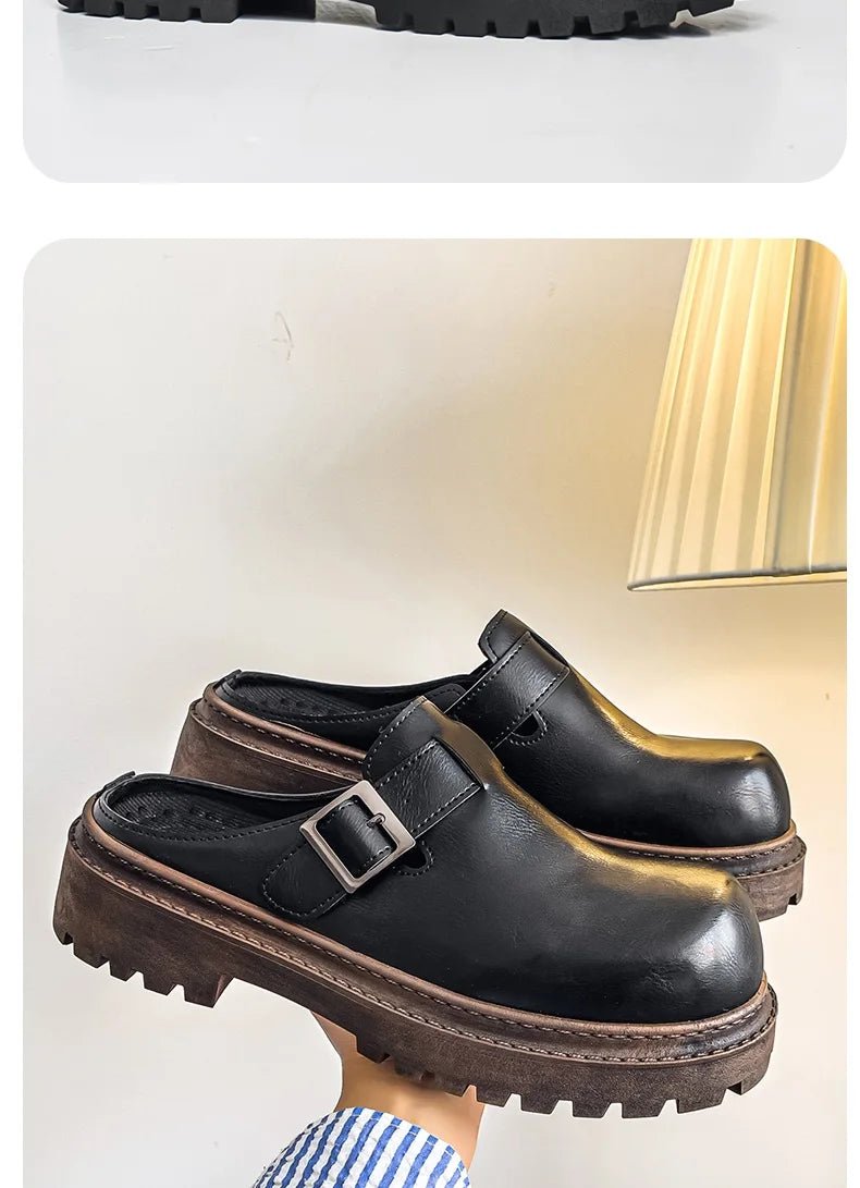 Men’s Outdoor Leather Mules | Men's Mules & Clogs by Anwer Fancy | Worldwide Shipping