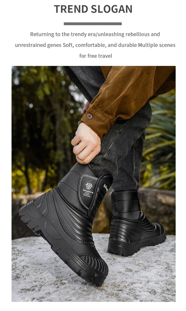 Men’s Plush Warm Outdoor Work Boots | Men's Snow Boots by Anwer Fancy | Worldwide Shipping