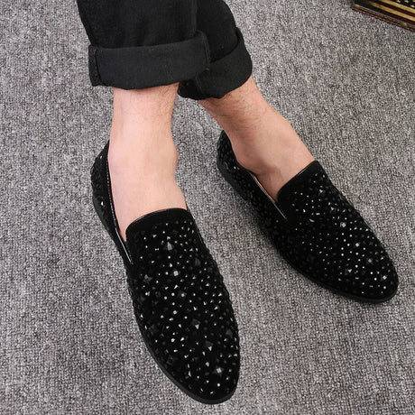 Men’s Sequin Party Dress Loafers | Men's Loafers & Slip - Ons by Anwer Fancy | Worldwide Shipping