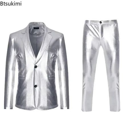 Men’s Shiny Gold Party Suit Set | by Anwer Fancy | Worldwide Shipping