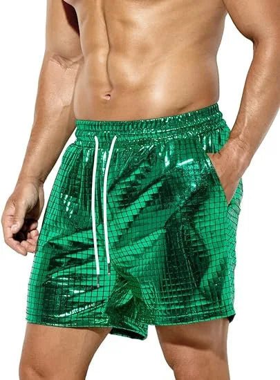 Men’s Shiny Lounge Shorts | Men's Loungewear by Anwer Fancy | Worldwide Shipping