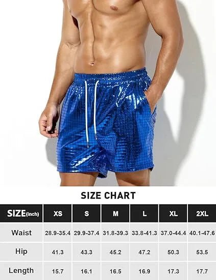 Men’s Shiny Lounge Shorts | Men's Loungewear by Anwer Fancy | Worldwide Shipping