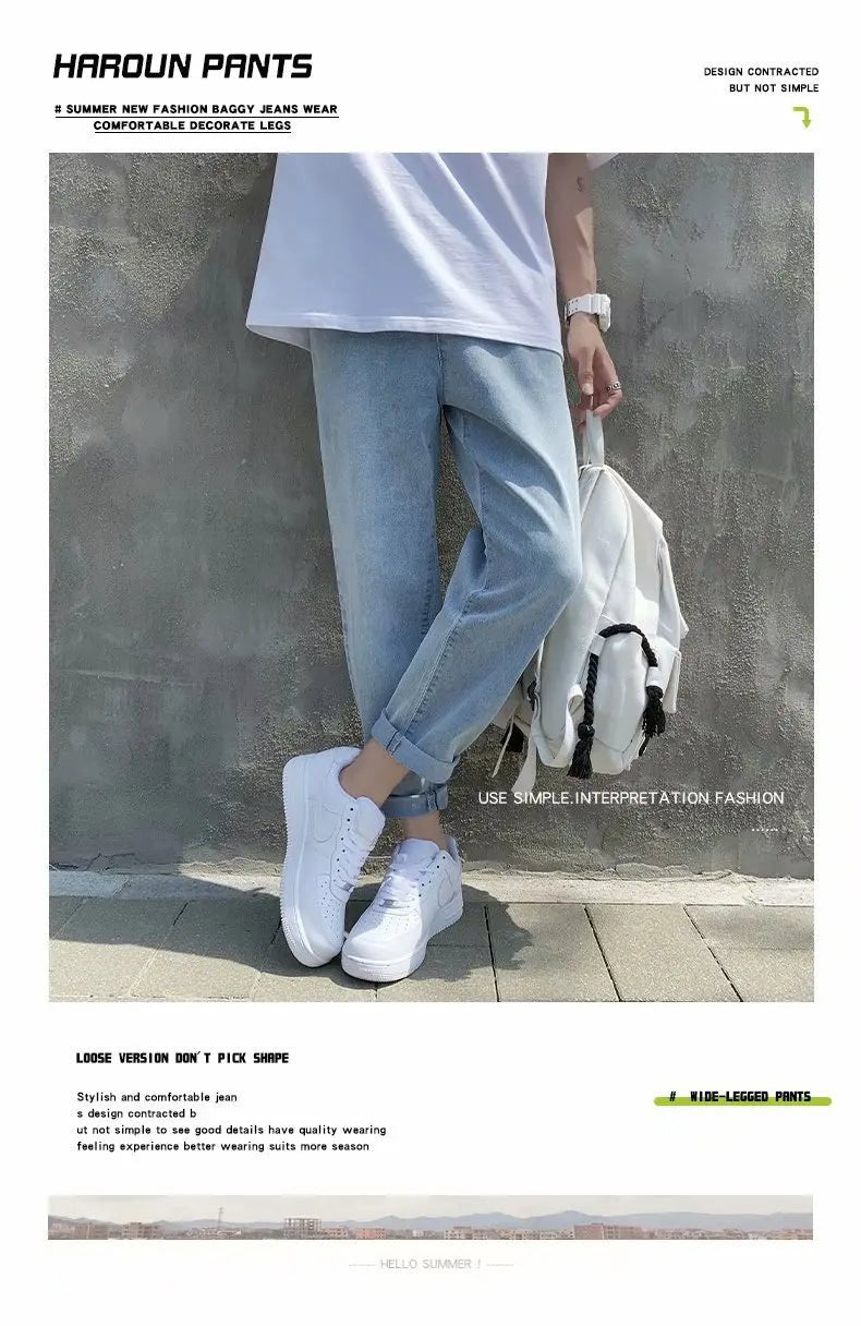 Men’s Simple Straight Denim Jeans | Men's Jeans by Anwer Fancy | Worldwide Shipping