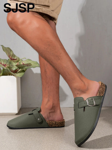 Men’s Solid Color Mules | Men's Mules & Clogs by Anwer Fancy | Worldwide Shipping