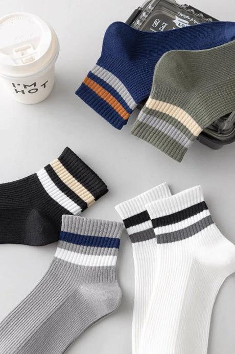 Men’s Striped Low - Cut Casual Socks | Men's Socks & Hosiery by Anwer Fancy | Worldwide Shipping