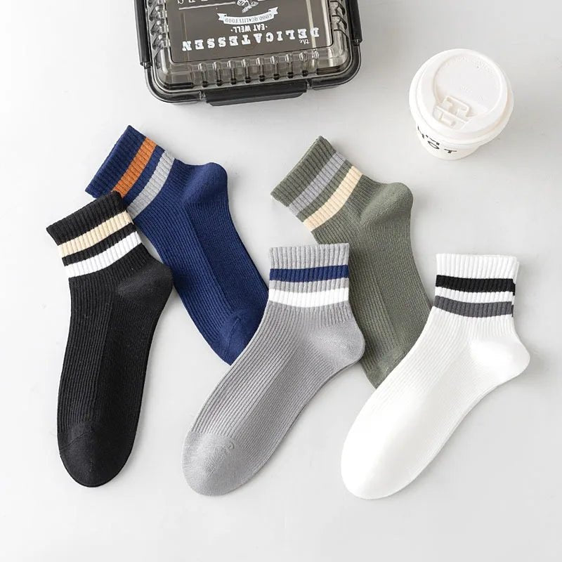 Men’s Striped Low - Cut Casual Socks | Men's Socks & Hosiery by Anwer Fancy | Worldwide Shipping