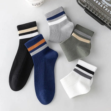 Men’s Striped Low - Cut Casual Socks | Men's Socks & Hosiery by Anwer Fancy | Worldwide Shipping