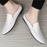 Men’s Summer Leather Mules | Men's Mules & Clogs by Anwer Fancy | Worldwide Shipping