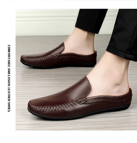 Men’s Summer Leather Mules | Men's Mules & Clogs by Anwer Fancy | Worldwide Shipping