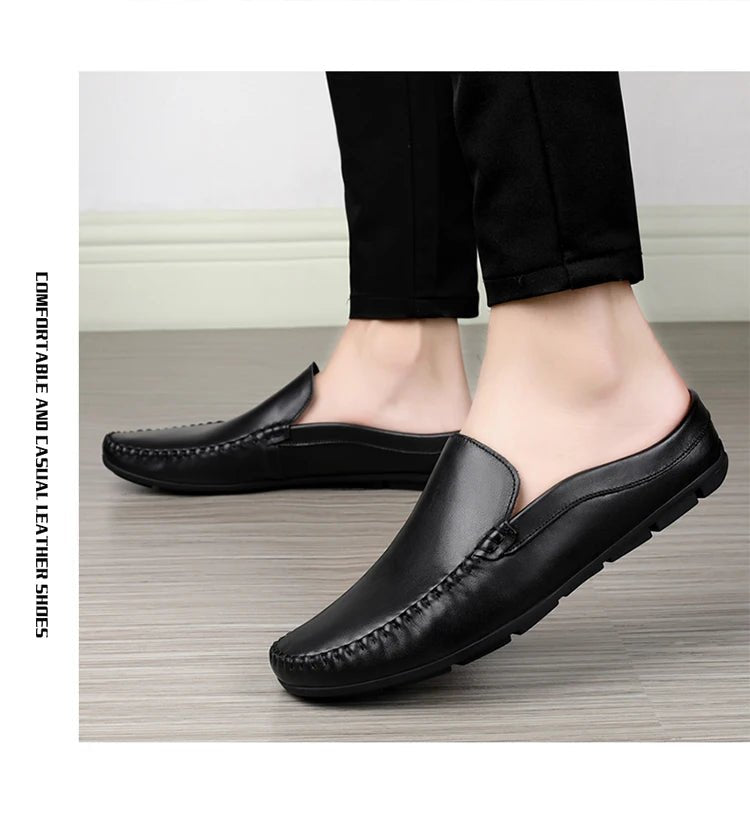 Men’s Summer Leather Mules | Men's Mules & Clogs by Anwer Fancy | Worldwide Shipping