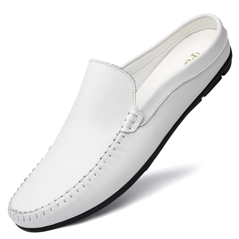 Men’s Summer Leather Mules | Men's Mules & Clogs by Anwer Fancy | Worldwide Shipping