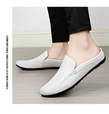 Men’s Summer Leather Mules | Men's Mules & Clogs by Anwer Fancy | Worldwide Shipping