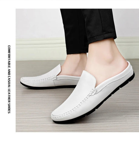 Men’s Summer Leather Mules | Men's Mules & Clogs by Anwer Fancy | Worldwide Shipping