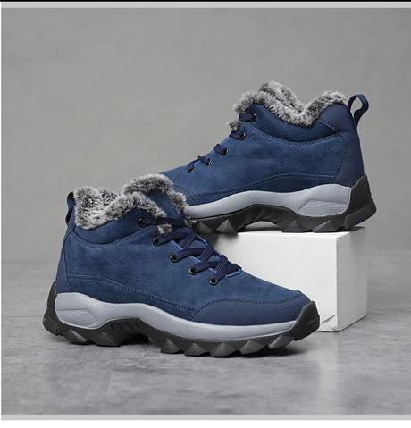 Men’s Thick Sole Winter Ankle Boots | Men's Snow Boots by Anwer Fancy | Worldwide Shipping