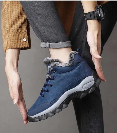 Men’s Thick Sole Winter Ankle Boots | Men's Snow Boots by Anwer Fancy | Worldwide Shipping