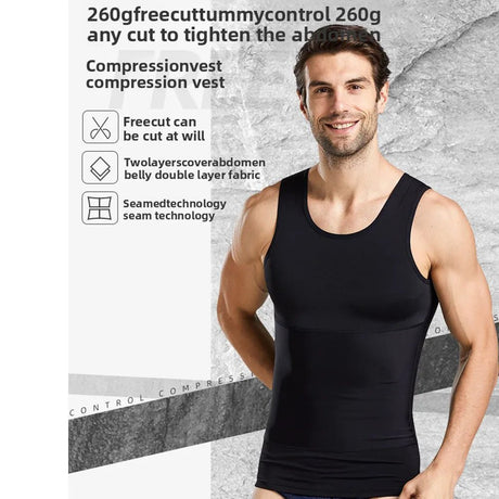 Men’s Tummy Control Shaper Vest | by Anwer Fancy | Worldwide Shipping
