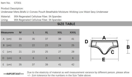 Men’s U - Convex Briefs | by Anwer Fancy | Worldwide Shipping