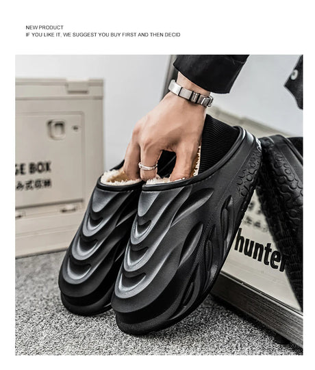 Men’s Velvet - Lined Waterproof Slippers | by Anwer Fancy | Worldwide Shipping