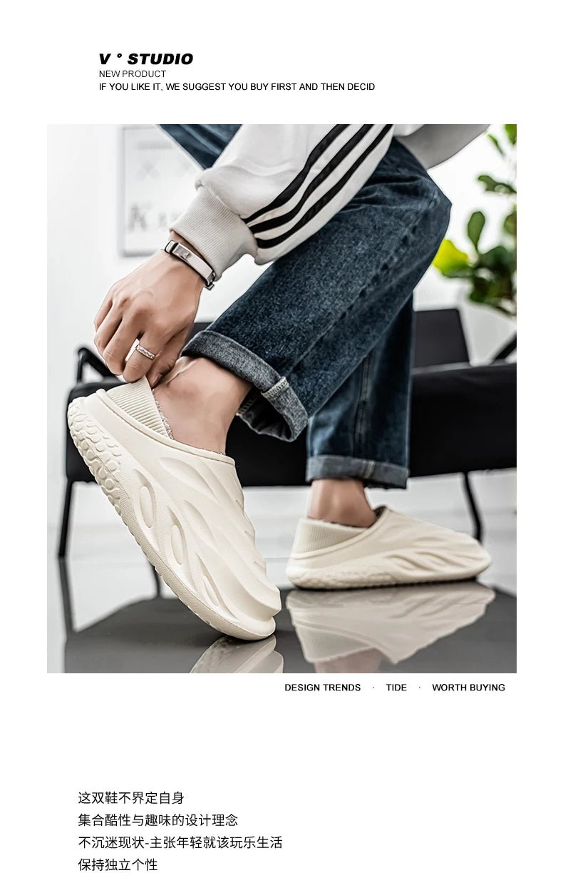 Men’s Velvet - Lined Waterproof Slippers | by Anwer Fancy | Worldwide Shipping