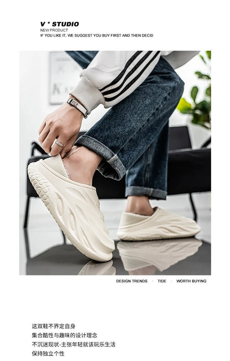 Men’s Velvet - Lined Waterproof Slippers | by Anwer Fancy | Worldwide Shipping