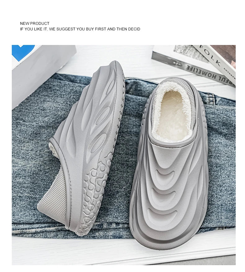 Men’s Velvet - Lined Waterproof Slippers | by Anwer Fancy | Worldwide Shipping