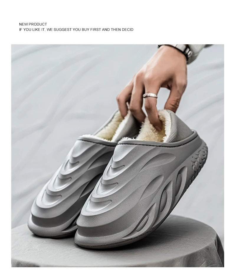 Men’s Velvet - Lined Waterproof Slippers | by Anwer Fancy | Worldwide Shipping