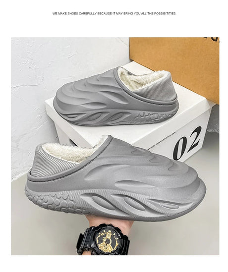 Men’s Velvet - Lined Waterproof Slippers | by Anwer Fancy | Worldwide Shipping