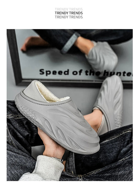 Men’s Velvet - Lined Waterproof Slippers | by Anwer Fancy | Worldwide Shipping