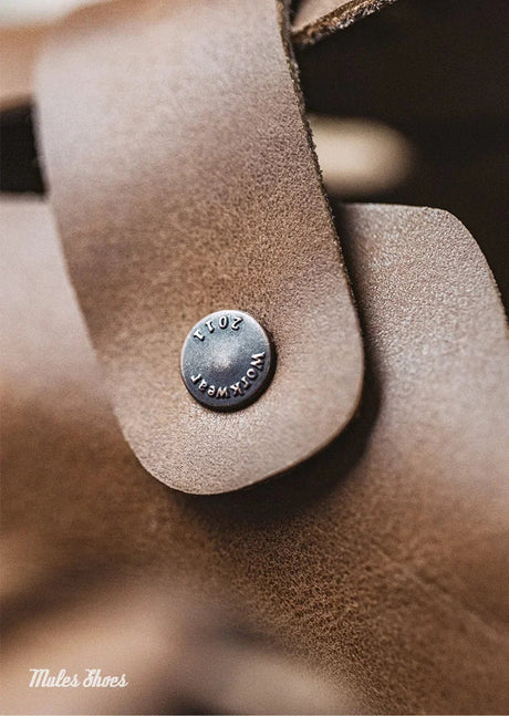 Men’s Vintage Leather Mules | Men's Mules & Clogs by Anwer Fancy | Worldwide Shipping